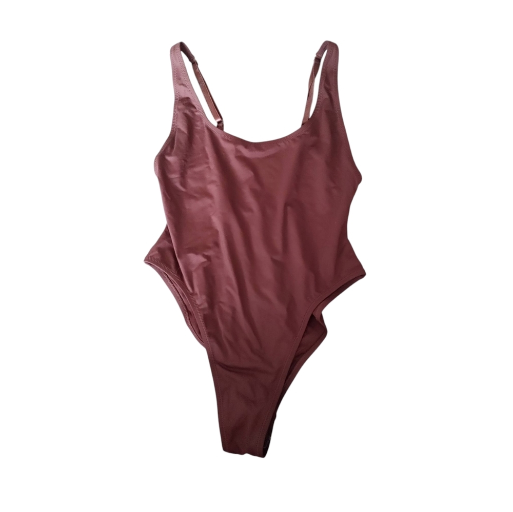 SKIMS Chocolate Brown One-Piece Swimsuit - Picture 3 of 15